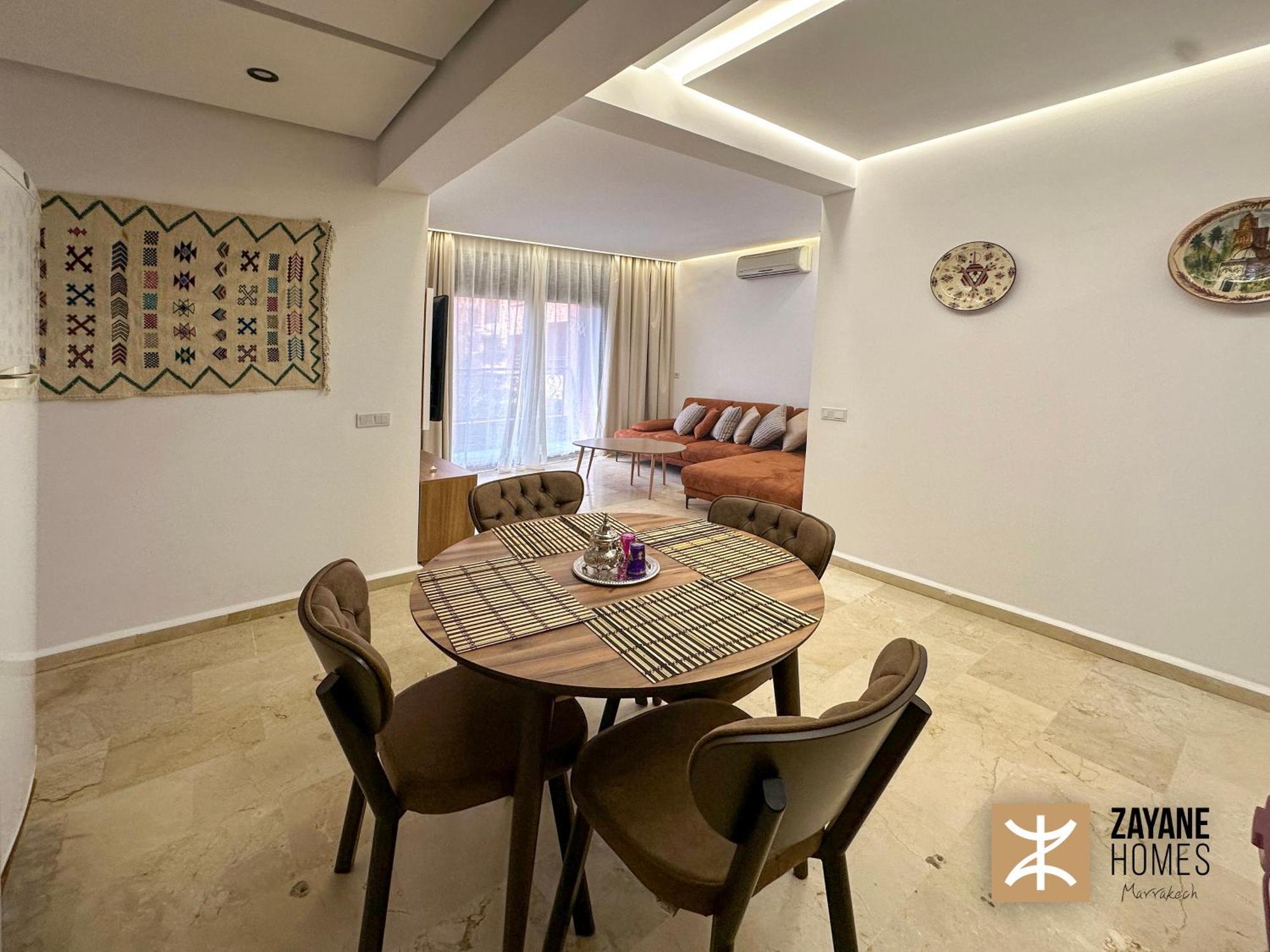 Premium Hivernage Amazigh 2Br Flat - Zayane Homes Marrakesh Exterior photo