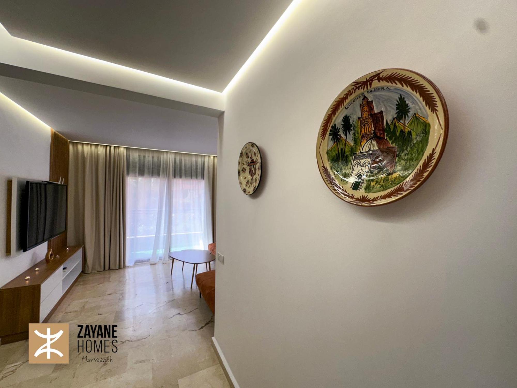 Premium Hivernage Amazigh 2Br Flat - Zayane Homes Marrakesh Exterior photo